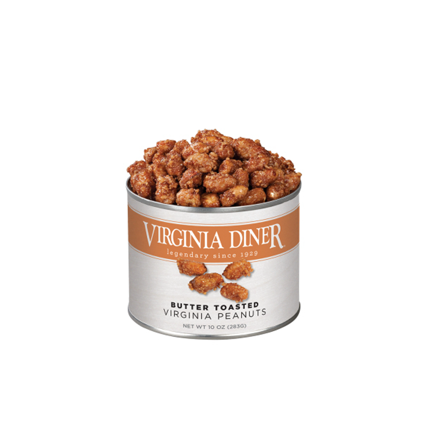 Virginia Diner Butter Toasted Peanuts Tin 10oz