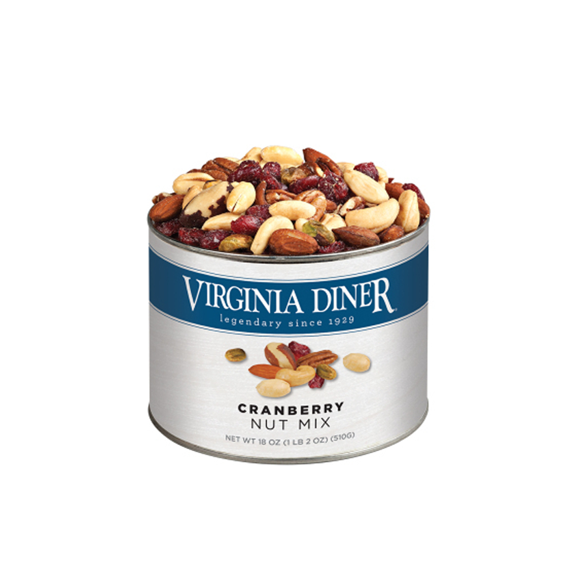 Virginia Diner Cranberry Nut Mix Tin 18oz