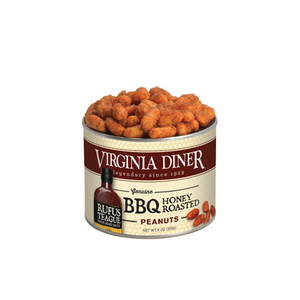 Virginia Diner Rufus Teague BBQ Peanuts Tin 9oz