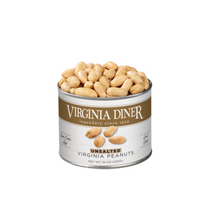 Virginia Diner Unsalted Virginia Peanuts Tin 10oz