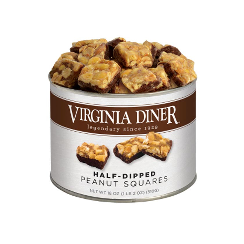 Virginia Diner 1/2 Dipped Peanut Squares 18oz