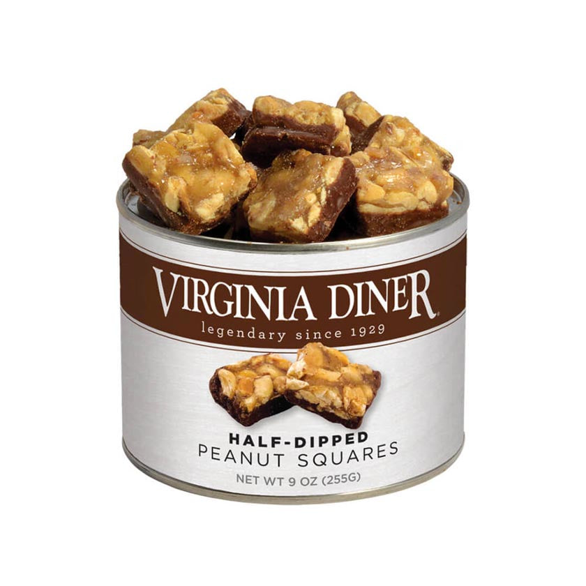 Virginia Diner 1/2 Dipped Peanut Squares 9oz