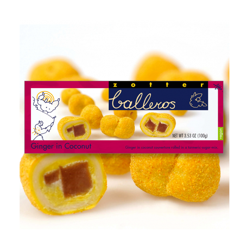 Zotter Balleros - Ginger in Coconut
