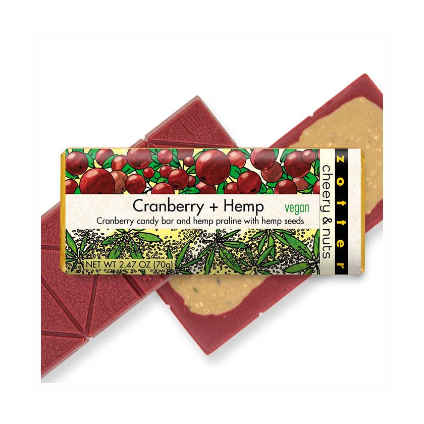 Zotter - Cheery & Nuts - Cranberry + Hemp