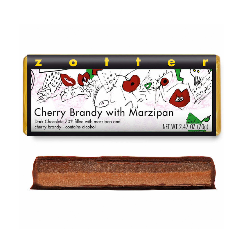 Zotter Filled Chocolate - Cherry Brandy with Marzipan