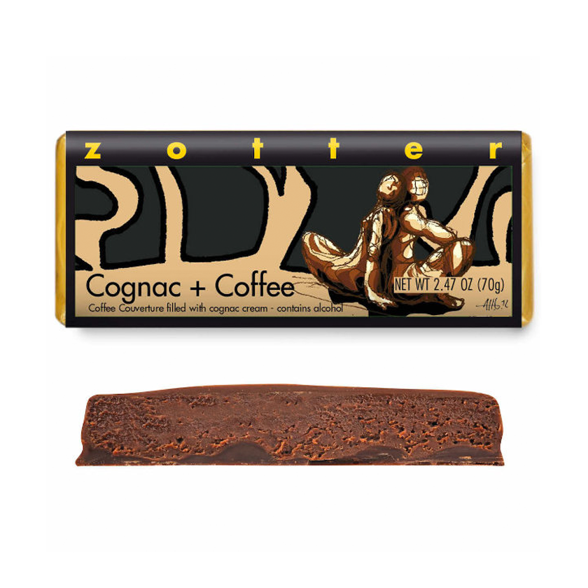Zotter Filled Chocolate - Cognac + Coffee