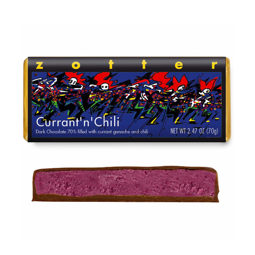 Zotter Filled Chocolate - Currant'n'Chili