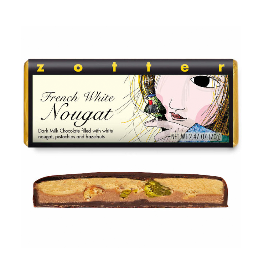 Zotter Filled Chocolate - French White Nougat