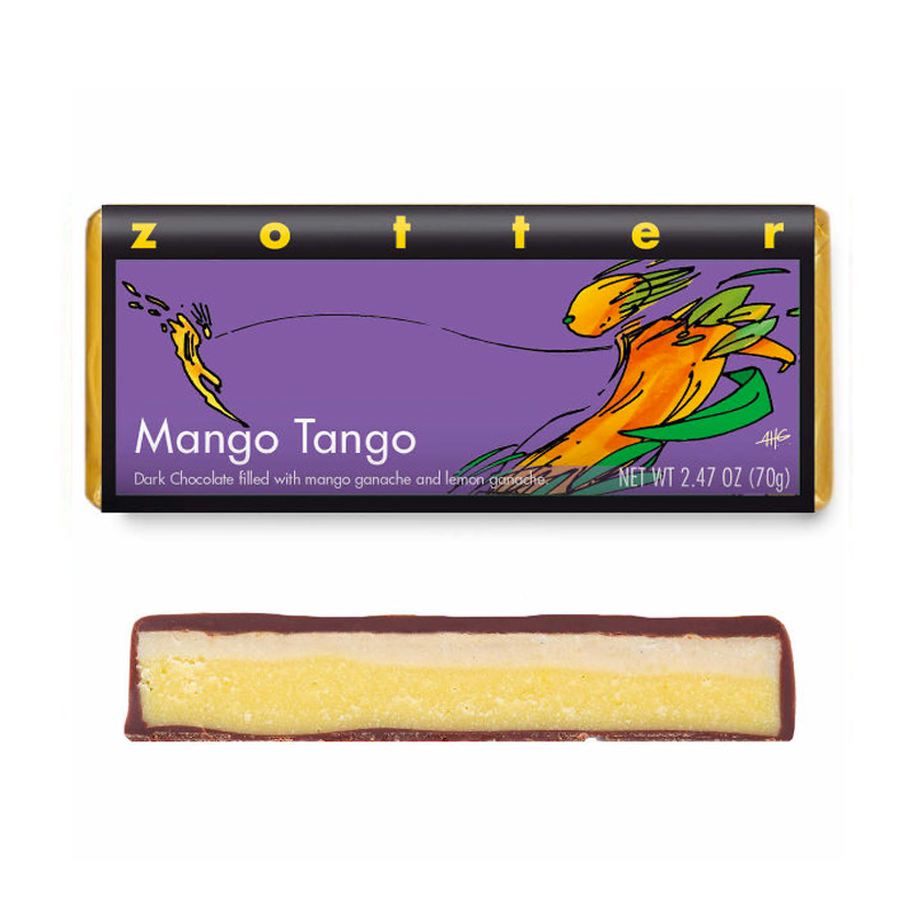 Zotter Filled Chocolate - Mango Tango