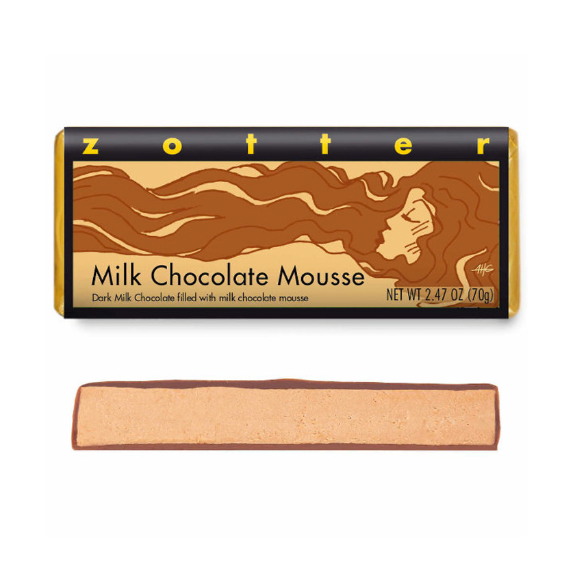 Zotter Filled Chocolate - Milk Chocolate Mousse