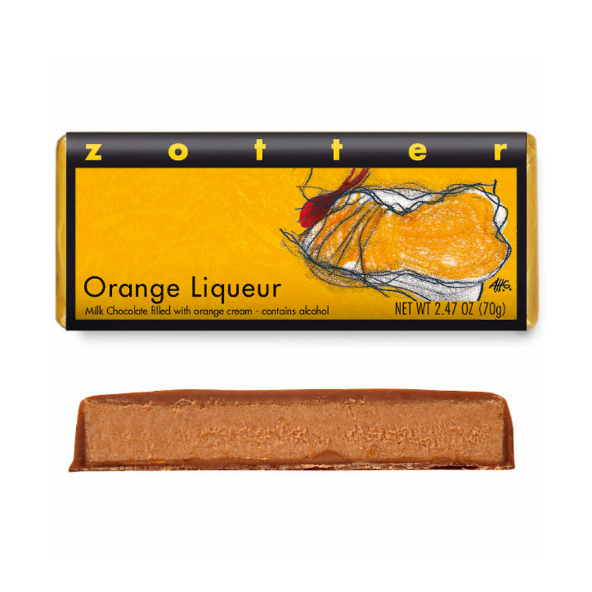 Zotter Filled Chocolate - Orange Liqueur