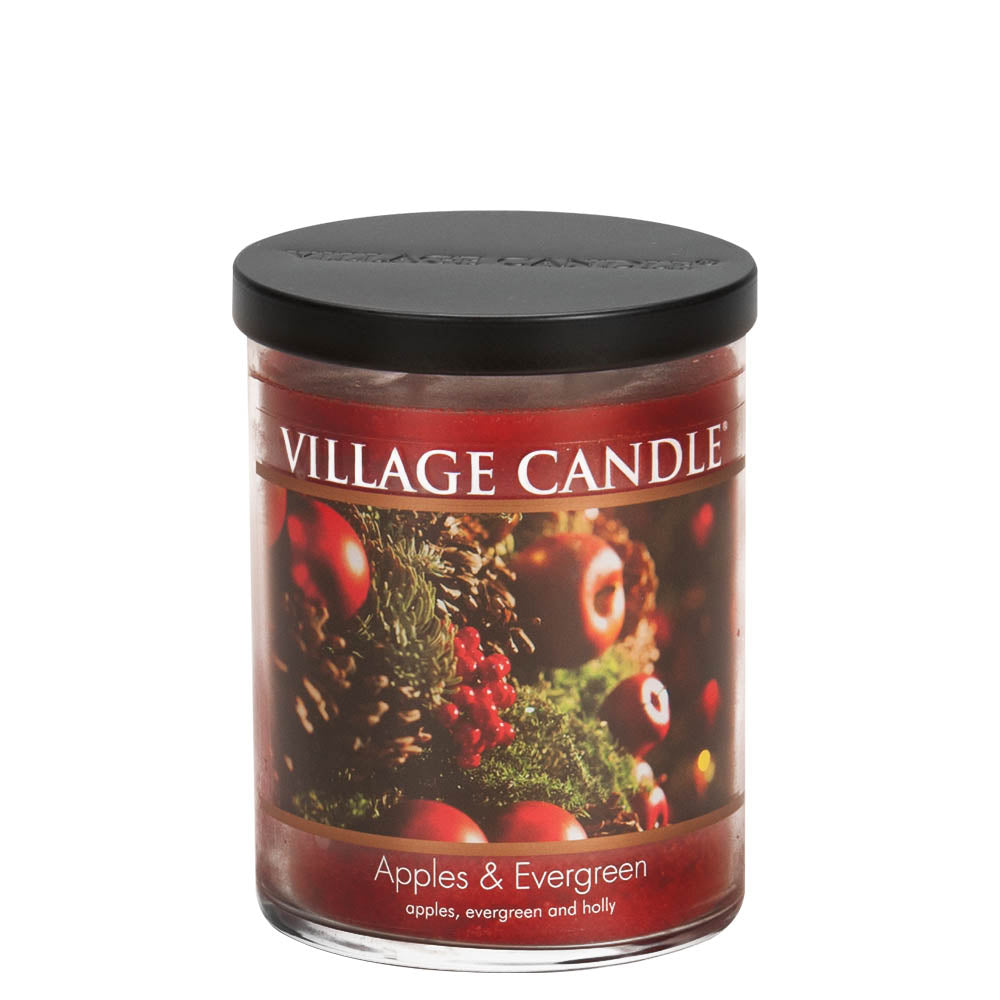 Village Candle - Apples &amp; Evergreen - Medium Tumbler