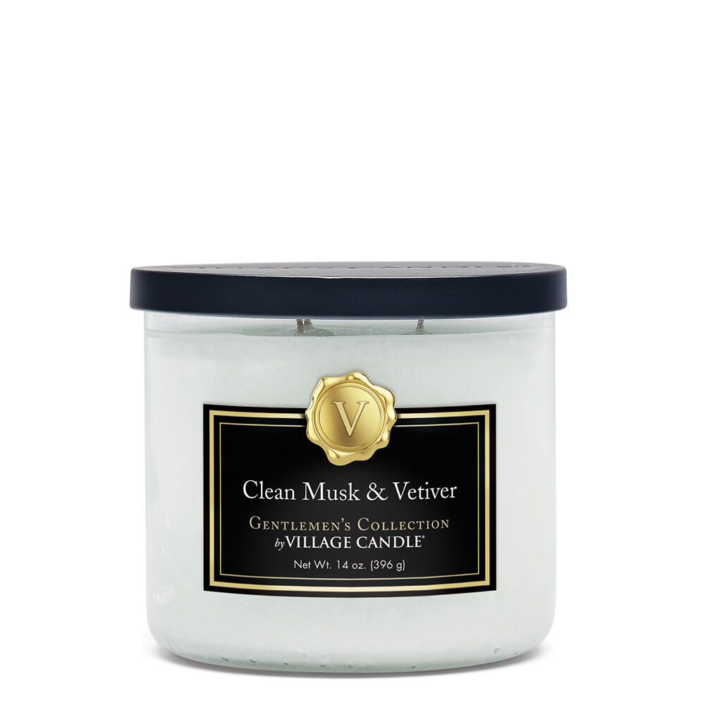 Village Candle - Clean Musk &amp; Vetiver - Medium Bowl