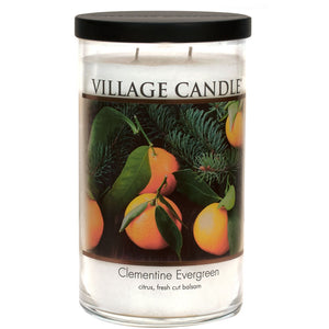 Village Candle - Clementine Evergreen - Large Tumbler