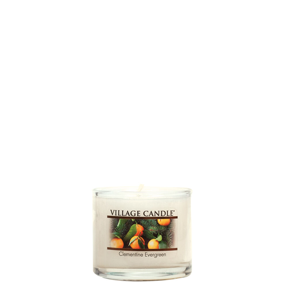 Village Candle - Clementine Evergreen - Mini Glass Votive