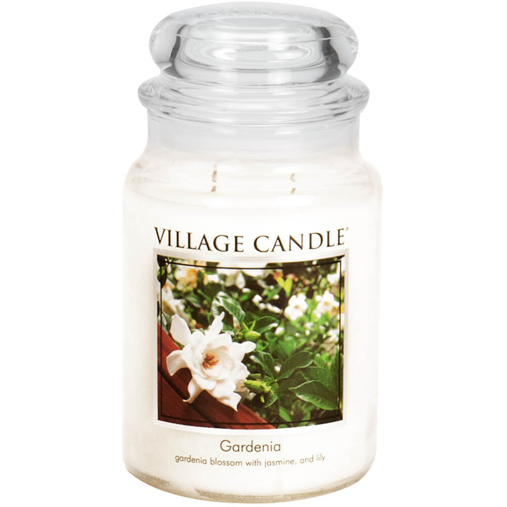 Village Candle - Gardenia - Large Glass Dome