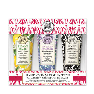 Michel Design Works - Large Hand Cream Gift Set: Lemon Basil, Lavender Rosemary, Honey Almond