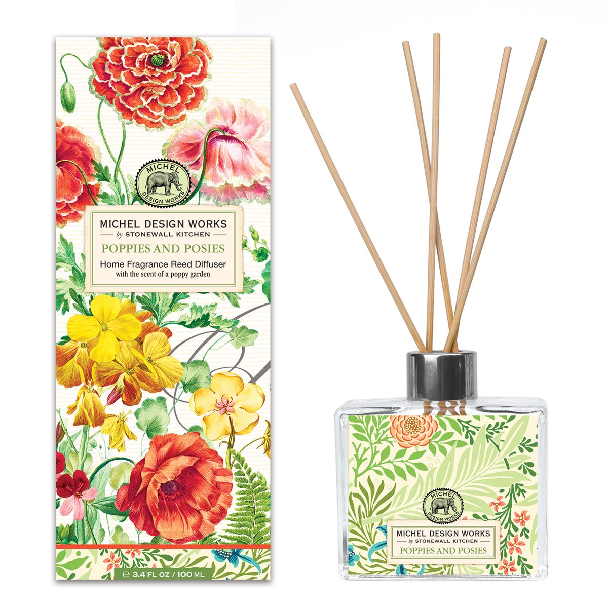 Michel Design Works - Poppies and Posies Home Fragrance Reed Diffuser
