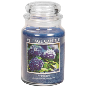 Village Candle - Hydrangea - Large Glass Dome