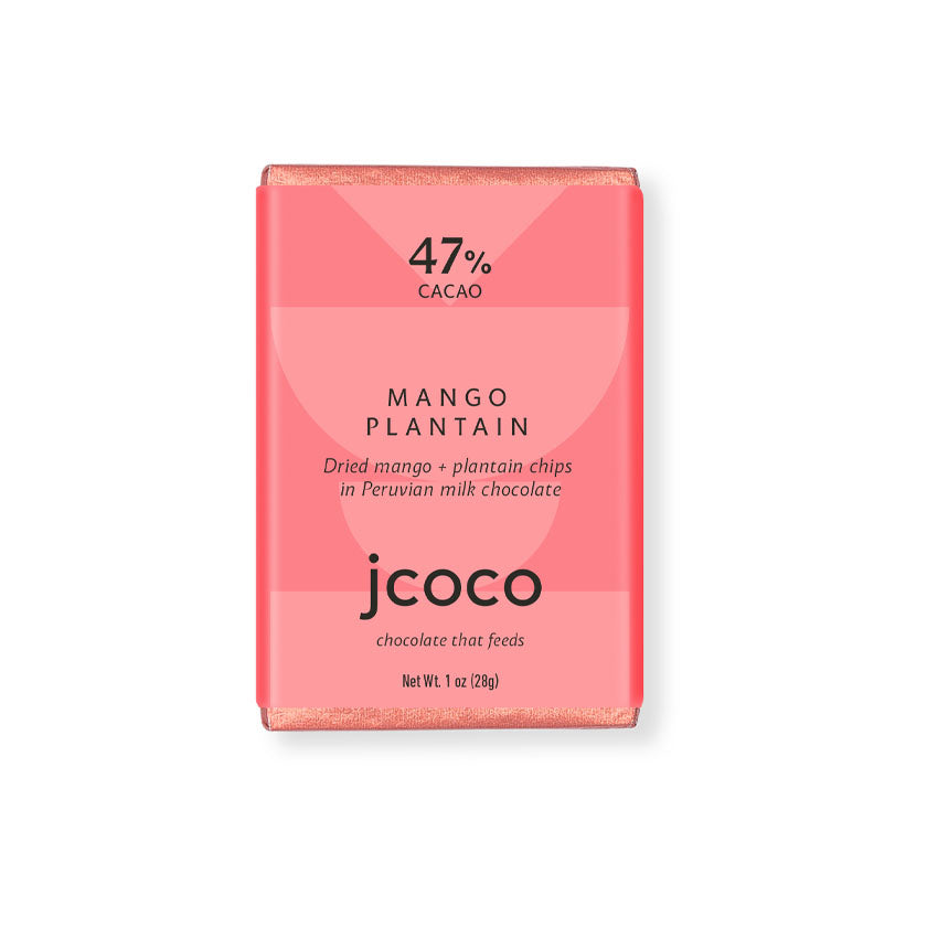 jcoco - Mango Plantain 47% Milk Chocolate Bar 1 oz