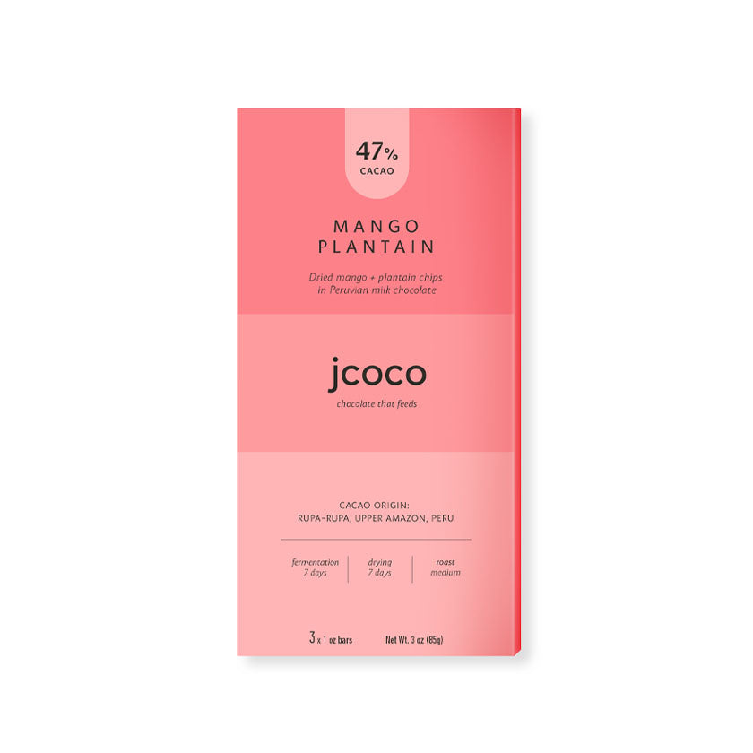 jcoco - Mango Plantain Milk Chocolate Bar 3oz