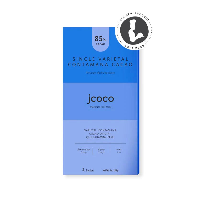 jcoco - Single Varietal Contamana Cacao Dark Chocolate Bar 3oz