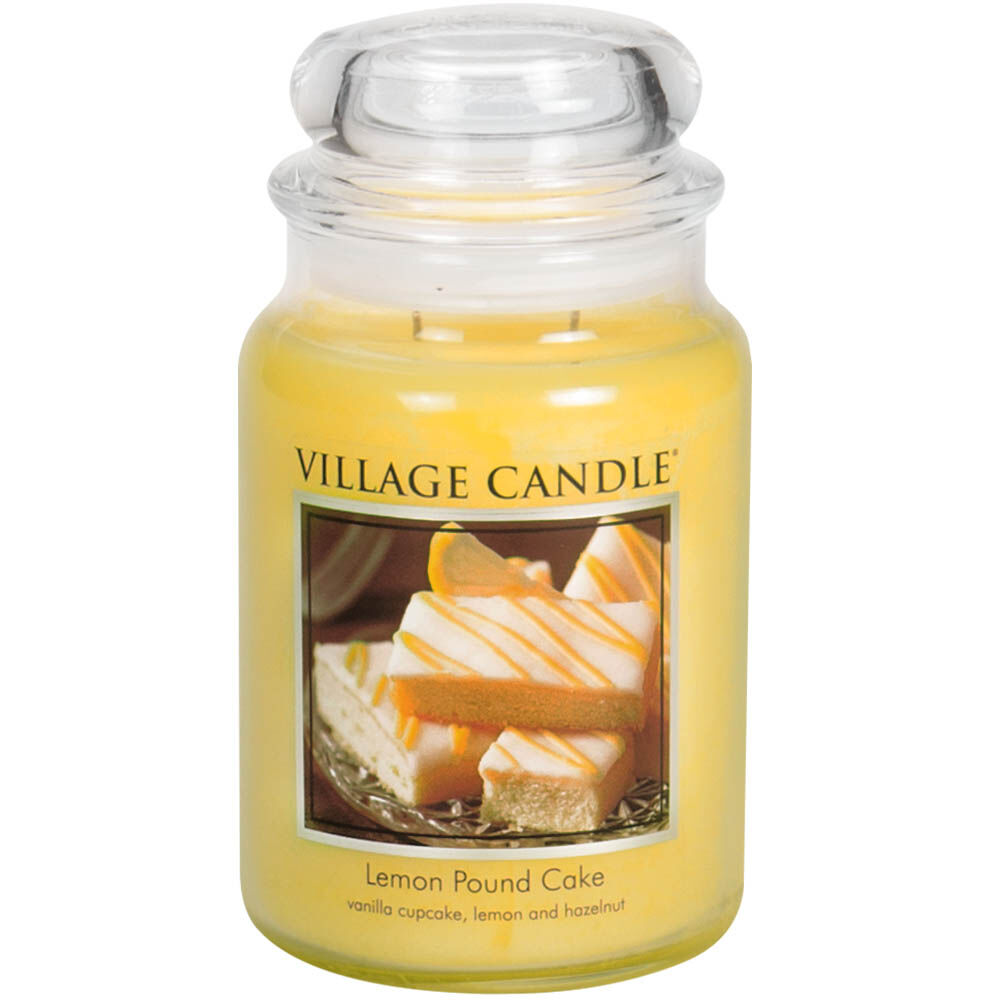 Village Candle - Lemon Pound Cake - Large Glass Dome