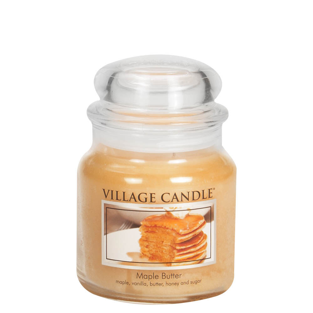 Village Candle - Maple Butter - Medium Glass Dome