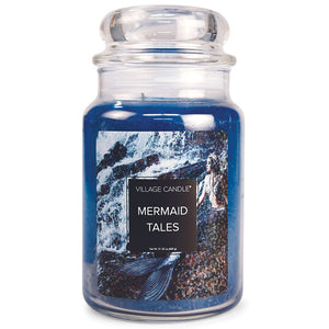 Village Candle - Mermaid Tales - Large Glass Dome