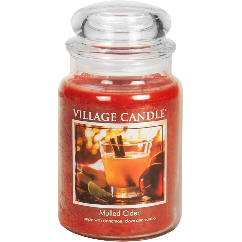 Village Candle - Mulled Cider - Large Glass Dome
