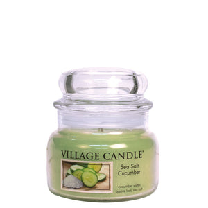 Village Candle - Sea Salt Cucumber - Small Glass Dome
