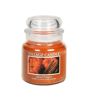 Village Candle - Spiced Pumpkin - Medium Glass Dome