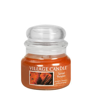 Village Candle - Spiced Pumpkin - Small Glass Dome