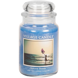 Village Candle - Summer Breeze - Large Glass Dome