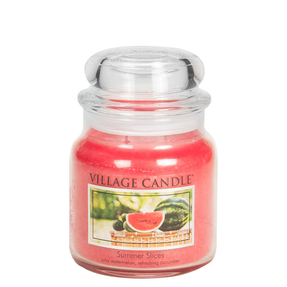 Village Candle - Summer Slices - Medium Glass Dome