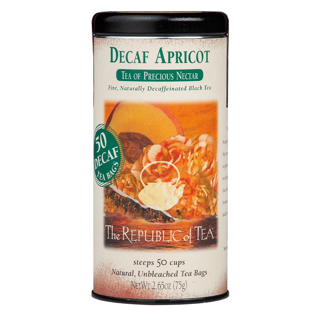 The Republic of Tea - DECAF Apricot Black (Case)
