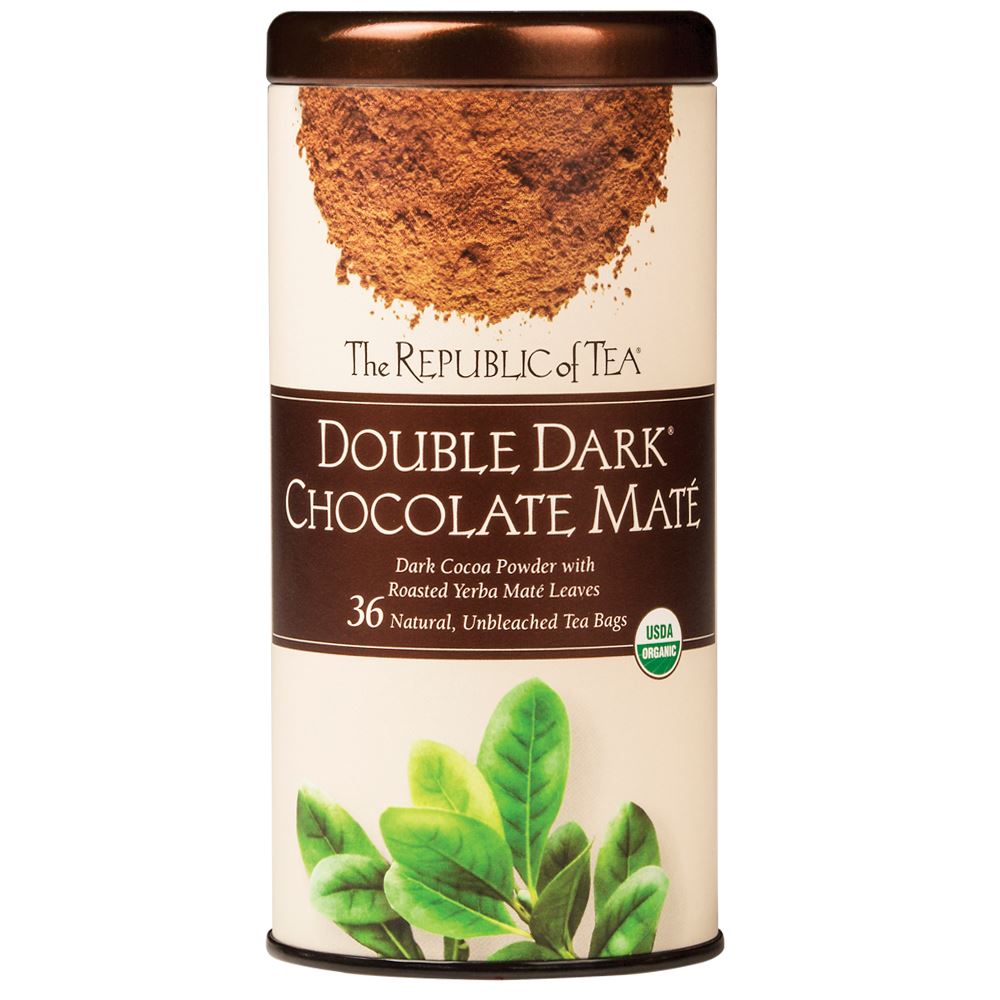 The Republic of Tea - Organic Double Dark® Chocolate Maté (Case)