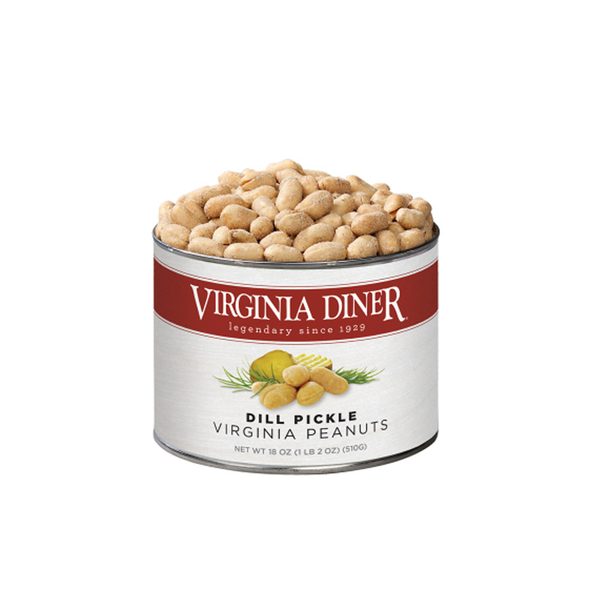 Virginia Diner Dill Pickle Peanuts Tin 18oz
