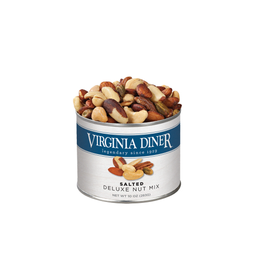 Virginia Diner Salted Deluxe Nut Mix Tin 10oz