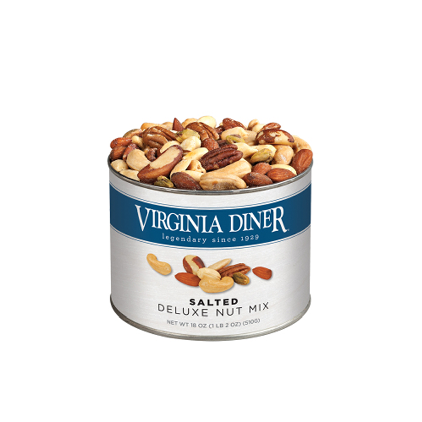 Virginia Diner Salted Deluxe Nut Mix Tin 18oz